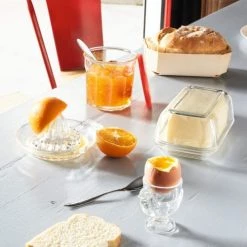 Vente flash ???? Luminarc Boites De Conservation Alimentaire Beurrier En Verre Transparent 17cm ????