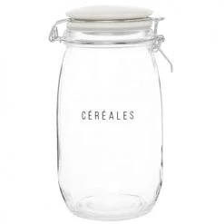 Top 10 ???? Maisons Du Monde Bocaux, Pots Et Bonbonnières Bocal à Céréales En Verre Et Métal Beige - Lot De 2 ????