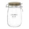 Budget ???? Maisons Du Monde Bocaux, Pots Et Bonbonnières Bocal à Légumes En Verre Et Métal Beige - Lot De 2 ???? -pots et bonbonnières Soldes bocal a legumes en verre et metal beige 1000 4 19 224863 1
