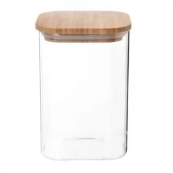 Acheter ???? Maisons Du Monde Bocaux, Pots Et Bonbonnières Bocal Carré En Verre Et Bambou H15 ????