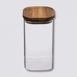 Bon marché ❤️ Five Simply Smart Bocaux, Pots Et Bonbonnières Bocal Cuisine Carré En Verre Avec Bouchon Acacia - 1.3L ???? -pots et bonbonnières Soldes bocal cuisine carre en verre avec bouchon acacia 1 3l 2