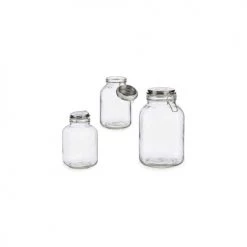 Promo ⌛ Wadiga Bocaux, Pots Et Bonbonnières Bocal Cuisine Hermétique En Verre Couvercle Clip Métal Chromé 2,1L ???? -pots et bonbonnières Soldes bocal cuisine hermetique en verre couvercle clip metal chrome 2 1l 1