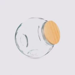 Top 10 ???? Five Simply Smart Bocaux, Pots Et Bonbonnières Bocal Cuisine Rond Bonbonnière En Verre Avec Bouchon Bois - 0.65L ???? -pots et bonbonnières Soldes bocal cuisine rond bonbonniere en verre avec bouchon bois 0 65l 1