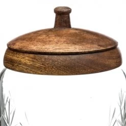 Top 10 ⭐ Five Simply Smart Bocaux, Pots Et Bonbonnières Bocal Cuisine Rond En Verre Avec Bouchon Bois Manguier 1,2L ???? -pots et bonbonnières Soldes bocal cuisine rond en verre avec bouchon bois manguier 1 2l 2