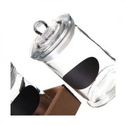 Bon marché ???? Wadiga Bocaux, Pots Et Bonbonnières Bocal De Cuisine En Verre Avec étiquette H14,5cm ⌛ -pots et bonbonnières Soldes bocal de cuisine en verre avec etiquette h14 5cm 2
