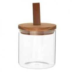 Grosses soldes ❤️ Maisons Du Monde Bocaux, Pots Et Bonbonnières Bocal En Verre Avec Couvercle En Acacia - Lot De 2 ❤️