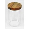 Remise ???? Yoko Design Boites De Conservation Alimentaire Bocal En Verre Borosilicate, Couvercle Bois Acacia 1150 Ml ???? -pots et bonbonnières Soldes bocal en verre borosilicate couvercle bois acacia 1150 ml