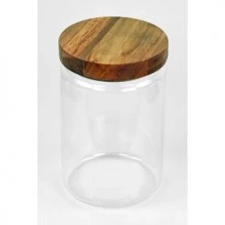 Remise ???? Yoko Design Boites De Conservation Alimentaire Bocal En Verre Borosilicate, Couvercle Bois Acacia 1150 Ml ????