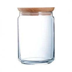 Vente flash ???? Luminarc Boites De Conservation Alimentaire Bocal En Verre Couvercle Bois 1L ???? 10 Vente flash ???? Luminarc Boites De Conservation Alimentaire Bocal En Verre Couvercle Bois 1L ???? -pots et bonbonnières Soldes bocal en verre couvercle bois 1l 3