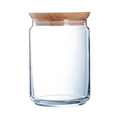 Vente flash ???? Luminarc Boites De Conservation Alimentaire Bocal En Verre Couvercle Bois 1L ???? 6 Vente flash ???? Luminarc Boites De Conservation Alimentaire Bocal En Verre Couvercle Bois 1L ???? – Image 4