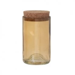 Le moins cher ⭐ Maisons Du Monde Bocaux, Pots Et Bonbonnières Bocal En Verre Jaune Et Couvercle En Liège Beige 170ML - Lot De 2 ✔️