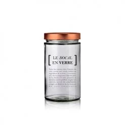 Grosses soldes ???? Little Pots Bocaux, Pots Et Bonbonnières Bocal En Verre Moderne Sérigraphié 720ml ????