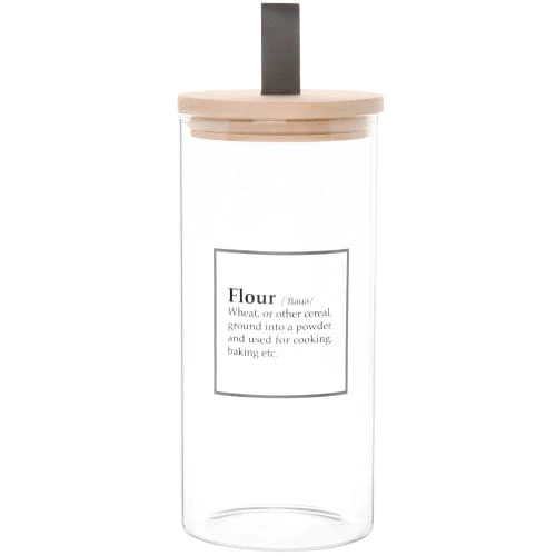 Meilleure affaire ???? Maisons Du Monde Bocaux, Pots Et Bonbonnières Bocal "Flour" Transparent, Beige Et Noir, Grand Modèle ???? 3 Meilleure affaire ???? Maisons Du Monde Bocaux, Pots Et Bonbonnières Bocal "Flour" Transparent, Beige Et Noir, Grand Modèle ????