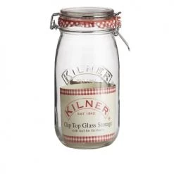 Budget ⭐ Kilner Boites De Conservation Alimentaire Bocal Pour Conserves En Verre Avec Clip 2 L ????
