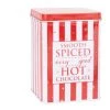 Promo ???? Maisons Du Monde Vaisselle De Noël Boîte à Chocolat En Métal Rouge Et Blanc Imprimé - Lot De 6 ???? -pots et bonbonnières Soldes boite a chocolat en metal rouge et blanc imprime 1000 6 16 198702 1