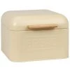Meilleure vente ???? Maisons Du Monde Accessoires De Rangement De Cuisine Boîte à Pain En Métal Jaune Et Bambou ???? -pots et bonbonnières Soldes boite a pain en metal jaune et bambou 1000 16 3 219435 1