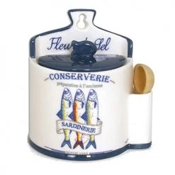 Meilleur prix ⭐ Faye Bocaux, Pots Et Bonbonnières Boite à Sel En Céramique Avec Cuillère ????