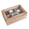 Acheter ✨ Aubry Gaspard Boites De Conservation Alimentaire Boite à Thé En Bois 24 Cm ???? -pots et bonbonnières Soldes boite a the en bois 24 cm
