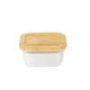 Grosses soldes ⭐ Pebbly Boites De Conservation Alimentaire Boîte Carrée En Verre Avec Couvercle En Bambou 13x13x6cm ⭐ -pots et bonbonnières Soldes boite carree en verre avec couvercle en bambou 13x13x6cm