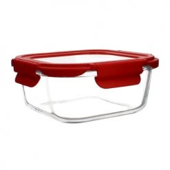 Remise ⌛ Menastyl Boites De Conservation Alimentaire Boîte Hermétique Carré 800mL En Verre ????