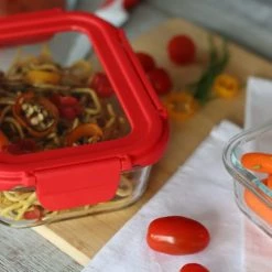 De gros ???? Menastyl Boites De Conservation Alimentaire Boîte Hermétique Rectangle 630ML En Verre ???? -pots et bonbonnières Soldes boite hermetique rectangle 630ml en verre 3