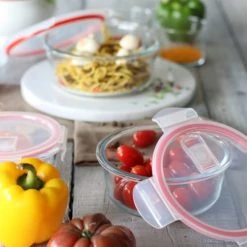 Le moins cher ???? Menastyl Boites De Conservation Alimentaire Boîte Hermétique Ronde 640 ML ???? -pots et bonbonnières Soldes boite hermetique ronde 640 ml 3