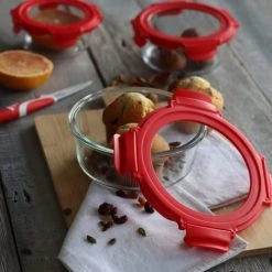 Le moins cher ???? Menastyl Boites De Conservation Alimentaire Boîte Hermétique Ronde 930mL En Verre ???? -pots et bonbonnières Soldes boite hermetique ronde 930ml en verre 2