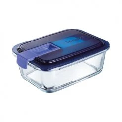 Meilleure vente ???? Luminarc Boites De Conservation Alimentaire Boîte Rectangulaire Bleue 82cl ⌛