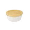 Promo ✨ Pebbly Boites De Conservation Alimentaire Boîte Ronde En Verre Avec Couvercle En Bambou 14,5x6cm ???? -pots et bonbonnières Soldes boite ronde en verre avec couvercle en bambou 14 5x6cm