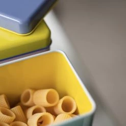 Promo ???? Remember Boites De Conservation Alimentaire Boîtes En Métal Multicolores - Lot De 4 ⌛ -pots et bonbonnières Soldes boites en metal multicolores lot de 4 2