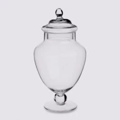 Top 10 ???? Five Simply Smart Bocaux, Pots Et Bonbonnières Bonbonnière En Verre Avec Couvercle - 15.5x15.5x30.5cm ???? -pots et bonbonnières Soldes bonbonniere en verre avec couvercle 15 5x15 5x30 5cm 3