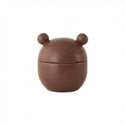 Acheter ⌛ OYOY Living Design Bocaux, Pots Et Bonbonnières Bonbonniere Marron En Grès Ø9xH10,5cm ????