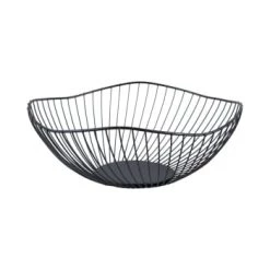 Bon marché ⌛ Present Time Corbeilles à Pain Et à Fruits Corbeille à Fruits Noir ???? -pots et bonbonnières Soldes corbeille a fruits noir 2