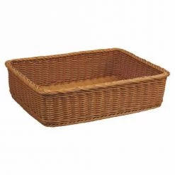Sortie ???? Pujadas Corbeilles à Pain Et à Fruits Corbeille à Pain Rectangulaire Marron Foncé L 46 Cm ????
