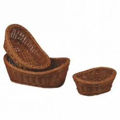 Promo ???? Pujadas Corbeilles à Pain Et à Fruits Corbeille De Table Ovale Foncée L 25 Cm ????