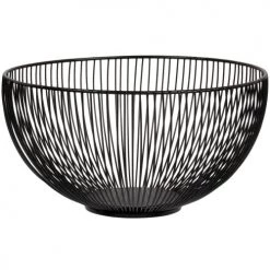Budget ???? Maisons Du Monde Corbeilles à Pain Et à Fruits Corbeille En Métal Filaire Noir ????