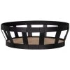 Offres ???? Maisons Du Monde Corbeilles à Pain Et à Fruits Corbeille En Métal Noir Et Bambou Beige ???? -pots et bonbonnières Soldes corbeille en metal noir et bambou beige 1000 13 24 229173 1