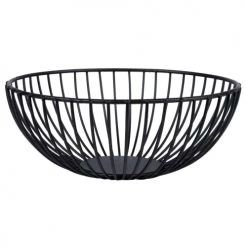 Grosses soldes ???? Maisons Du Monde Paniers Et Corbeilles Corbeille Filaire En Métal Noir D21 ????