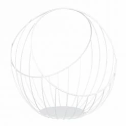 Remise ???? Maisons Du Monde Corbeilles à Pain Et à Fruits Corbeille Ronde En Métal Blanc ????