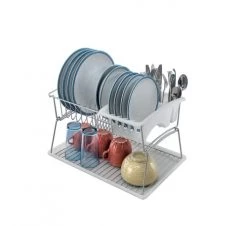 Top 10 ✔️ Metaltex Accessoires De Rangement De Cuisine Egouttoir 2 Niveaux Avec Plateau En Polytherm Silver ⌛ -pots et bonbonnières Soldes egouttoir 2 niveaux avec plateau en polytherm silver 2