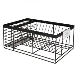 Remise ⌛ Maisons Du Monde Accessoires De Rangement De Cuisine Égouttoir à Vaisselle En Métal Noir ???? -pots et bonbonnières Soldes egouttoir a vaisselle en metal noir 1000 9 21 171114 5