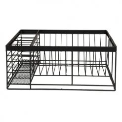 Remise ⌛ Maisons Du Monde Accessoires De Rangement De Cuisine Égouttoir à Vaisselle En Métal Noir ???? -pots et bonbonnières Soldes egouttoir a vaisselle en metal noir 1000 9 21 171114 7