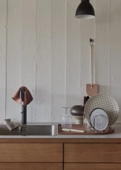 Vente flash ✔️ OYOY Living Design Accessoires De Rangement De Cuisine Egouttoir à Vaisselle Gris En Fer H12x31x15,5cm ❤️ -pots et bonbonnières Soldes egouttoir a vaisselle gris en fer h12x31x15 5cm 2