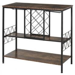 Les meilleures critiques de ⭐ Homcom Accessoires De Rangement De Cuisine Étagère Porte Bouteilles Style Industriel ✨