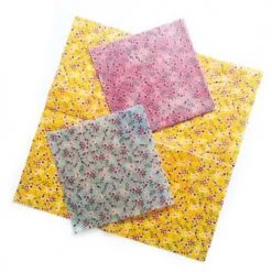 Le moins cher ⭐ Coco Pistache Boites De Conservation Alimentaire Lot 3 Bee Wraps 3 Tailles S/M/L Coton, Cire D'abeille Fleurs ????