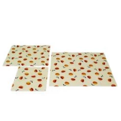 Bon marché ???? Yoko Design Boites De Conservation Alimentaire Lot De 3 Emballages Beewraps Motif Feuilles ???? -pots et bonbonnières Soldes lot de 3 emballages beewraps motif fruits 2