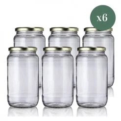 Les meilleures critiques de ???? Little Pots Bocaux, Pots Et Bonbonnières Lot De 6 Bocaux économiques 1062ml Avec Couvercles Or - Baluchon ????