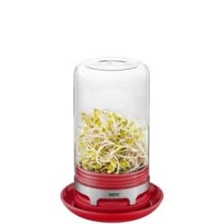 Grosses soldes ???? GEFU Boites De Conservation Alimentaire Mini-serre En Verre Bleu ⌛ -pots et bonbonnières Soldes mini serre en verre rouge