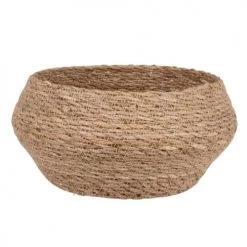 Nouveau ✔️ Maisons Du Monde Corbeilles à Pain Et à Fruits Panier Rond En Jonc De Mer Beige ✔️