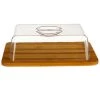 Grosses soldes ???? Five Simply Smart Boites De Conservation Alimentaire Petit Plateau Fromage Bambou Et Cloche Acrylique - 26x20x7.5cm ???? -pots et bonbonnières Soldes petit plateau fromage bambou et cloche acrylique 26x20x7 5cm